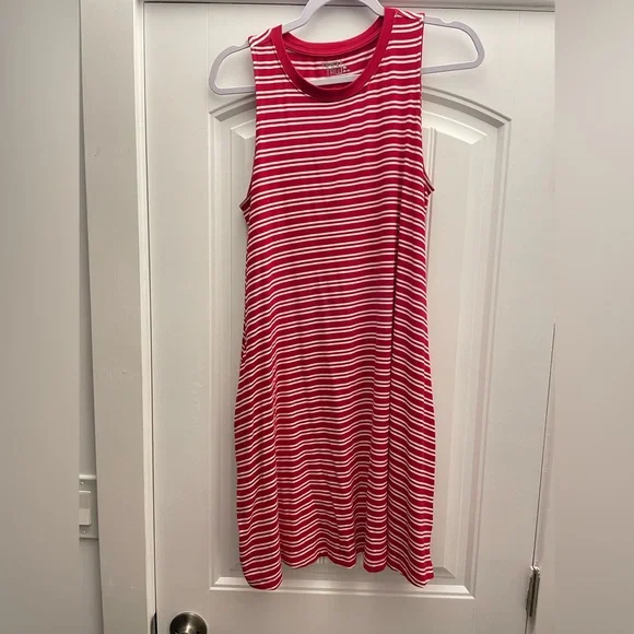 Time and Tru | Dresses | Red White Summer Dress Size Medium | Poshmark